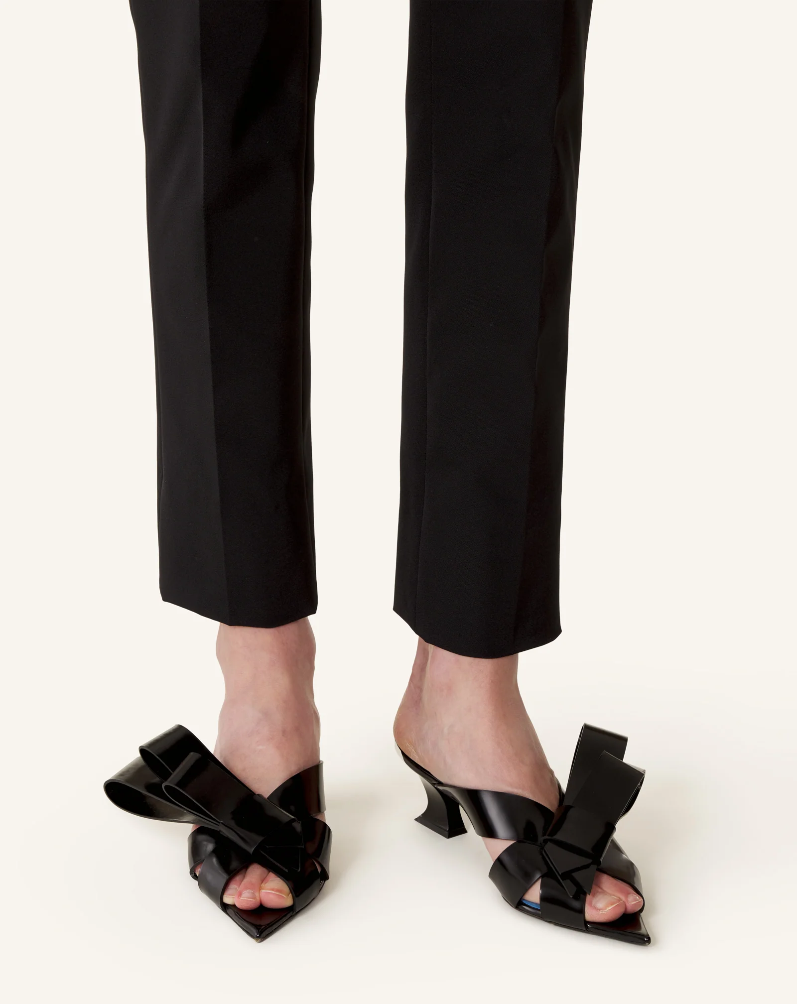 CADEAU LEATHER MULE WITH HEEL - Image 8