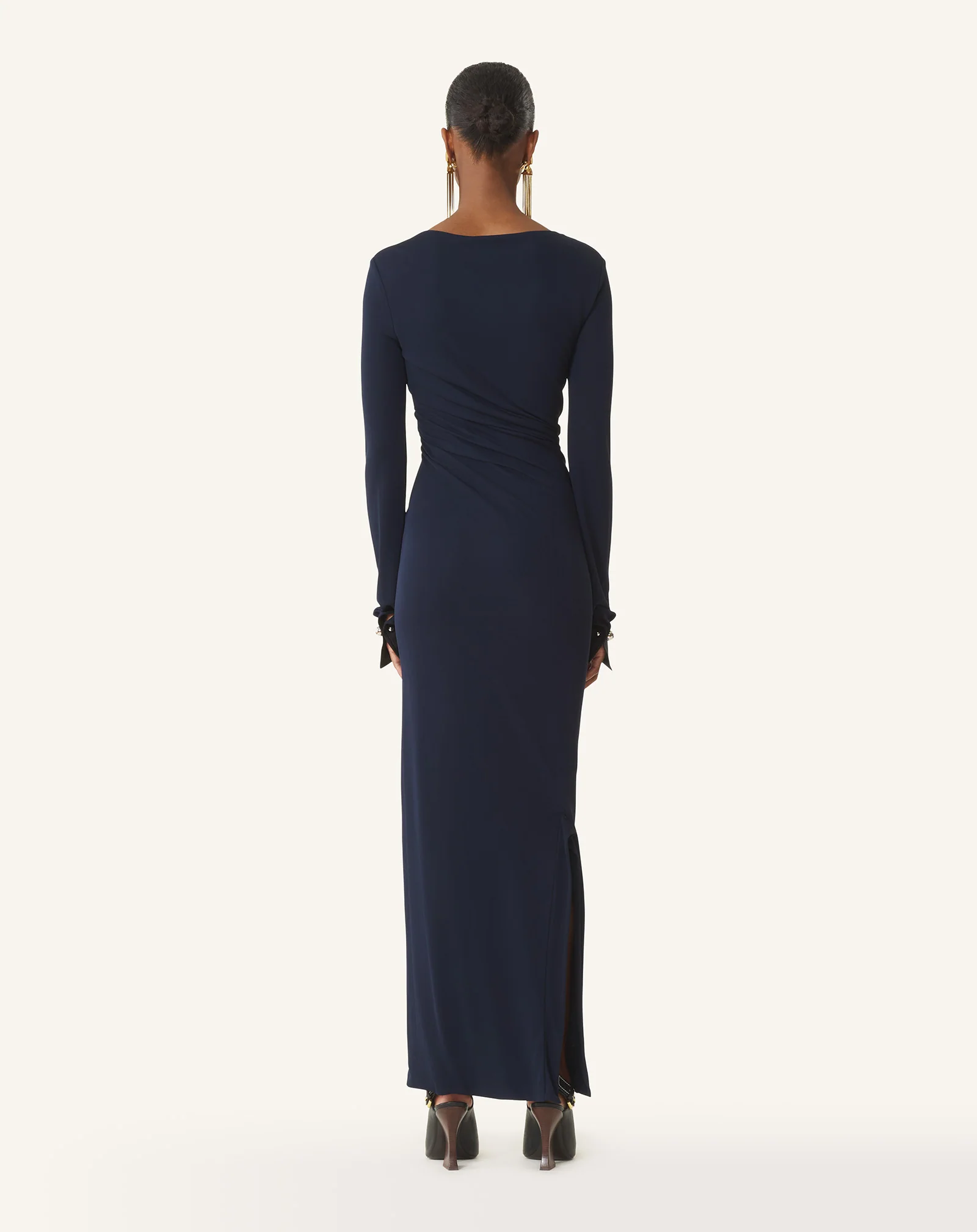 DRAPED DRESS IN CREPE JERSEY - Image 4