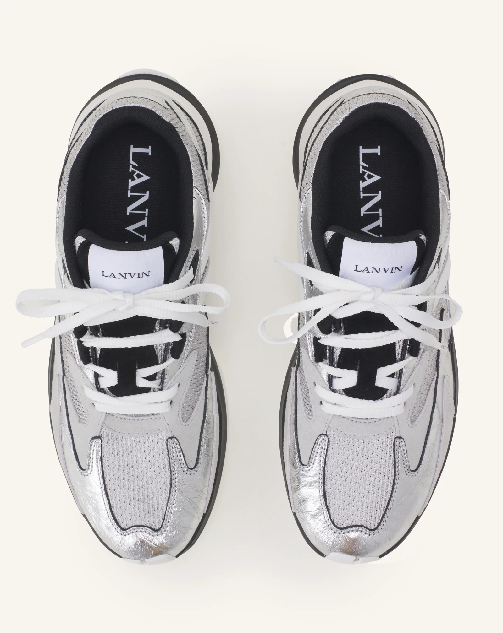 JLA SNEAKERS IN CRINKLED METALLIC LEATHER - Image 4