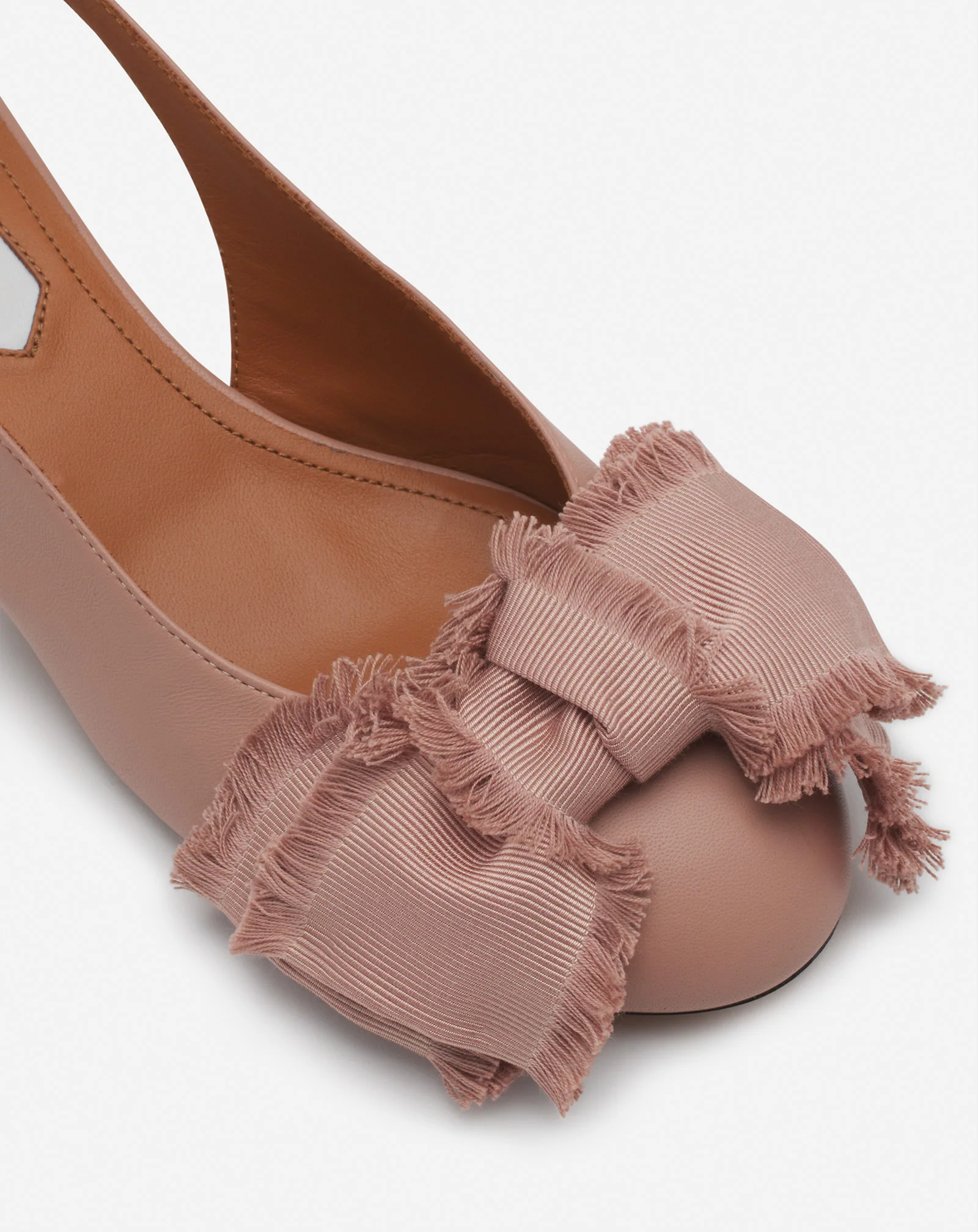 LEATHER HEELED SLINGBACK BALLERINA - Image 5