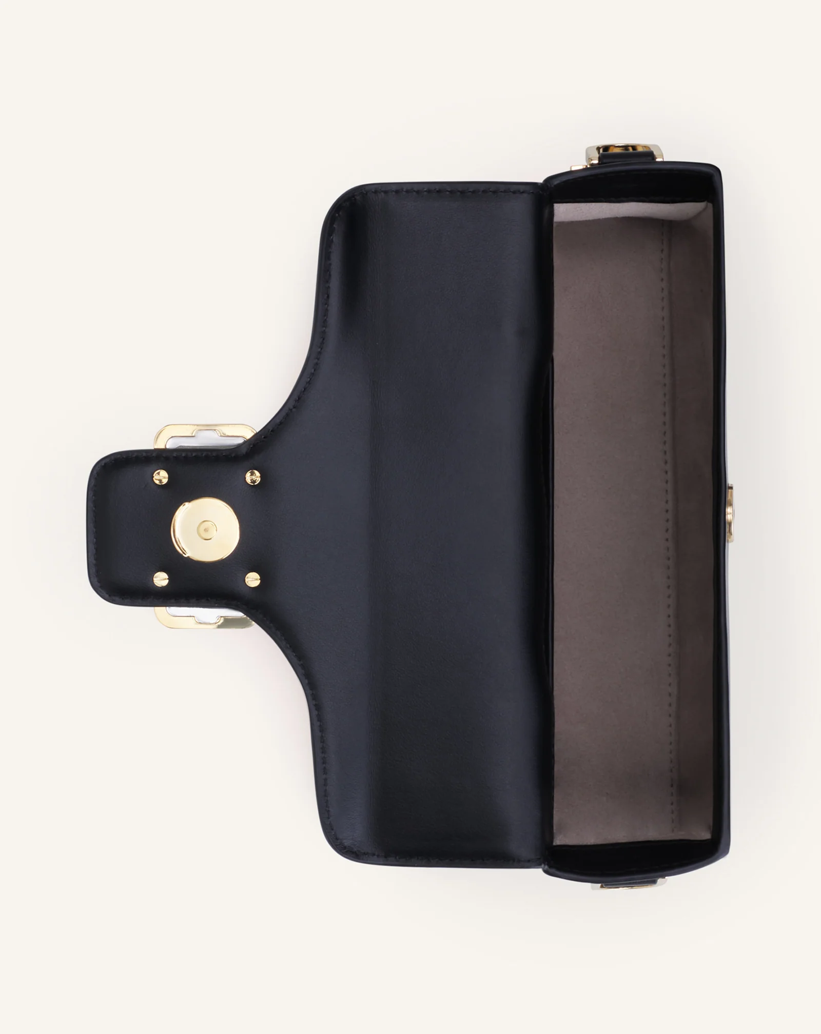 LEATHER NANO PENCIL CAT BAG WITH RHINESTONES - Image 5