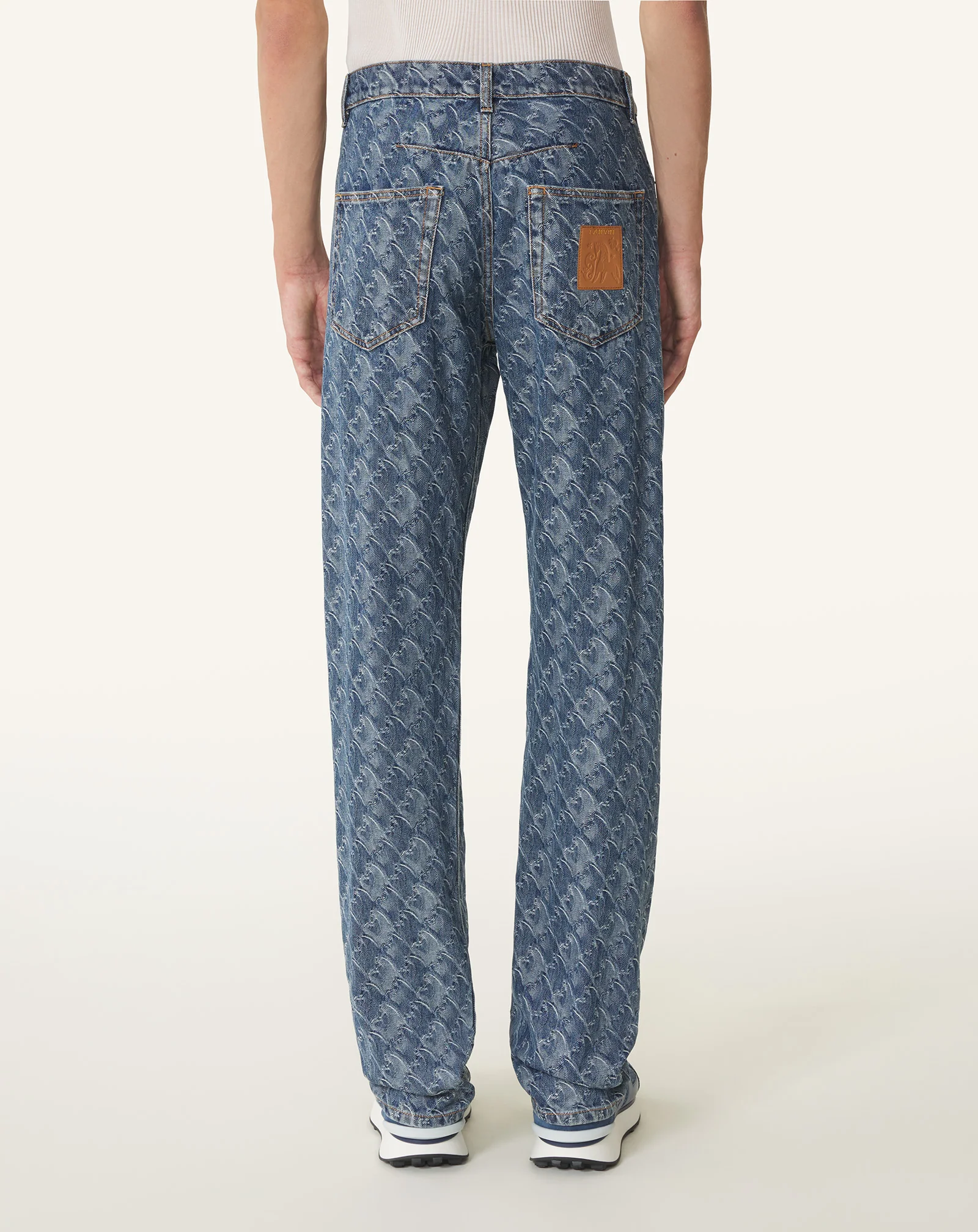 LUNAR YEAR JACQUARD DENIM PANTS - Image 4