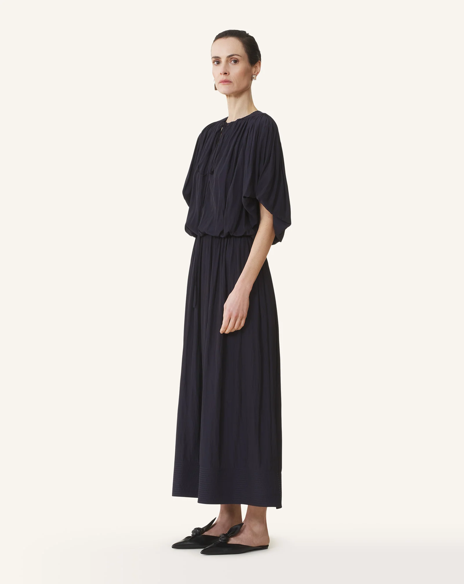 MIDI DRESS IN CHARMEUSE - Image 3