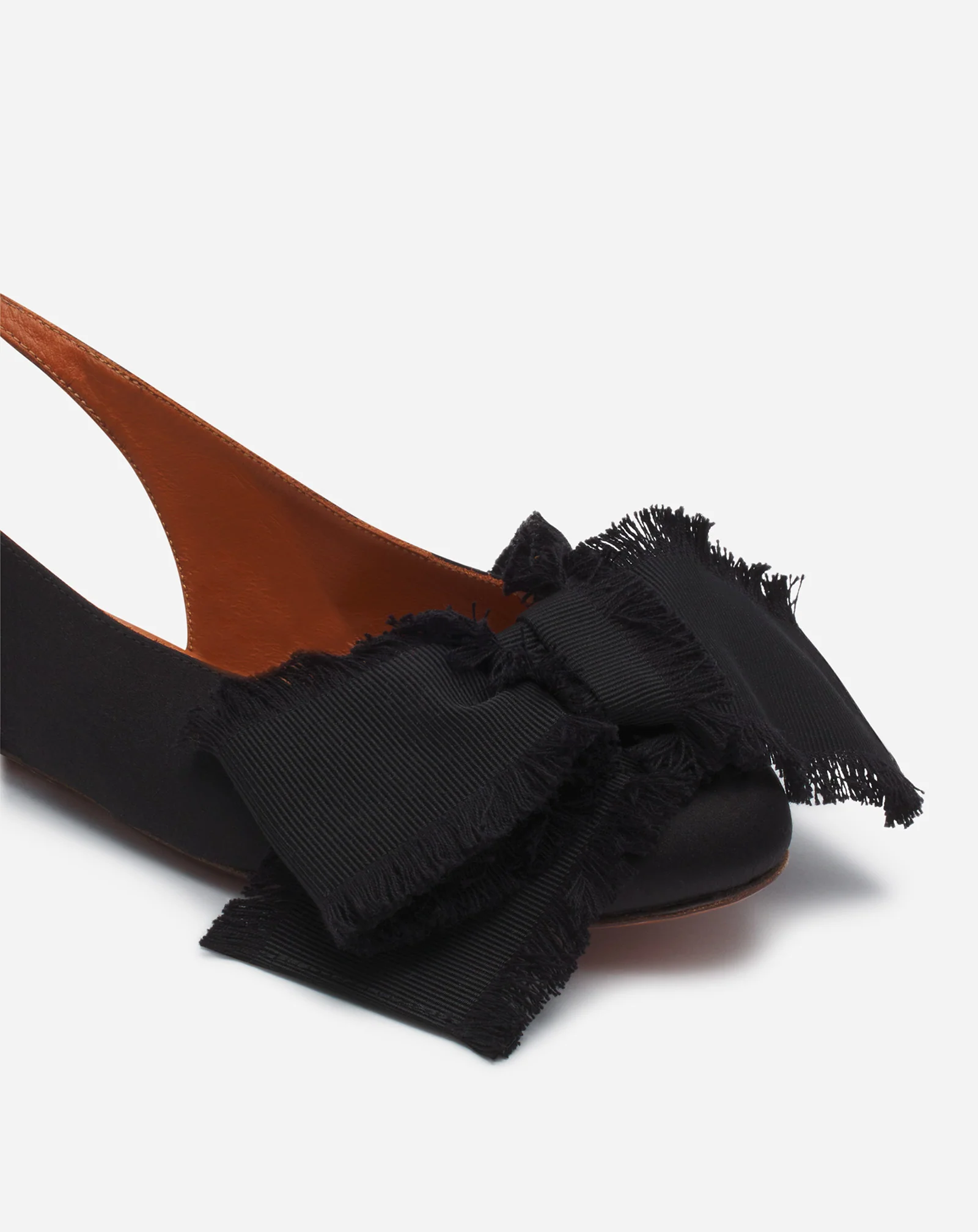 SLINGBACK BALLERINA FLAT IN SATIN - Image 5
