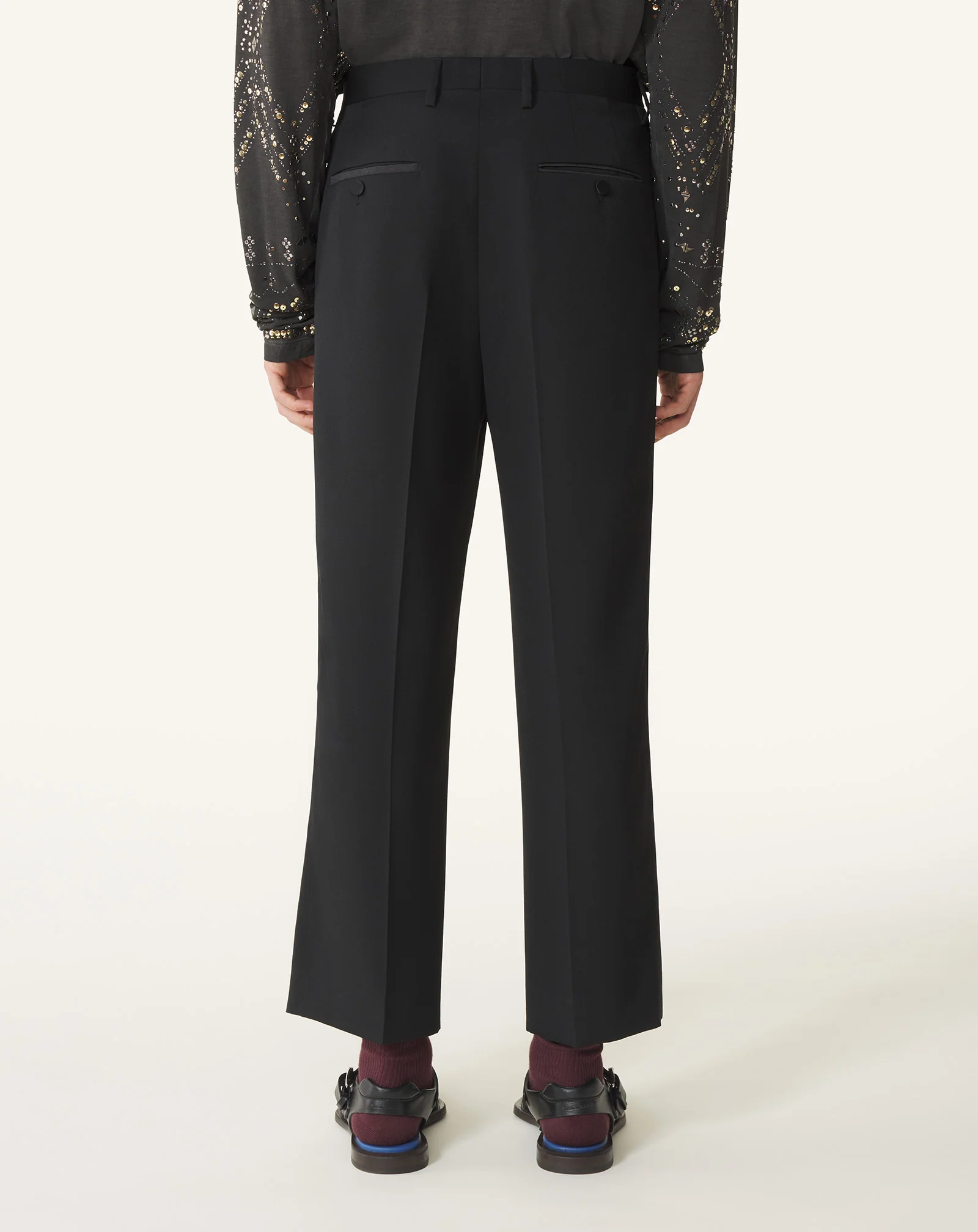 STRAIGHT-LEG WOOL PANTS - Image 4